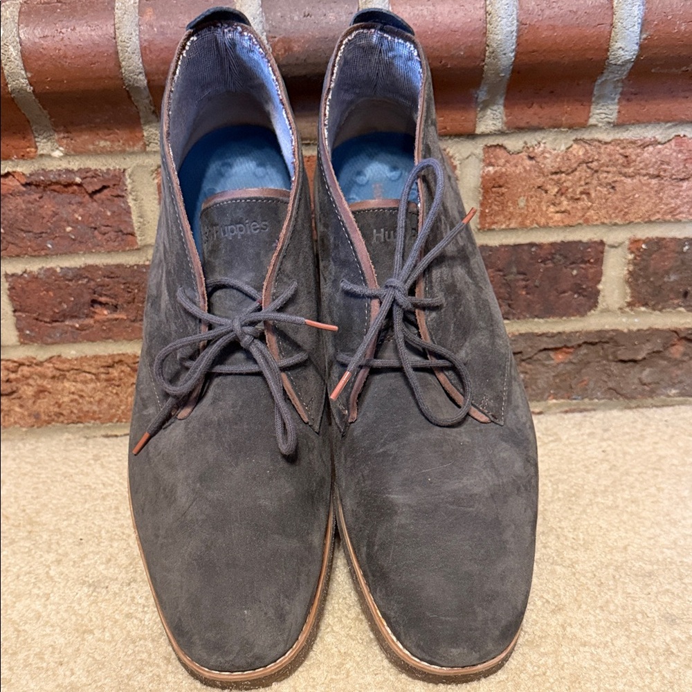 Hush Puppies Men's Dark Gray Chukka Boots